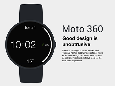 Moto 360 Watch face androidwear clock minimalism moto360 watch watchface wear
