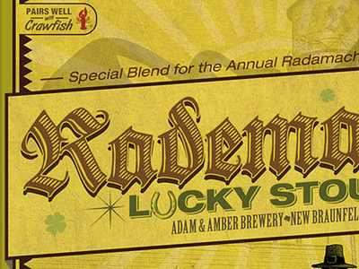 Beer Label beer braunfels brew crawfish irish label lucky new stout texas