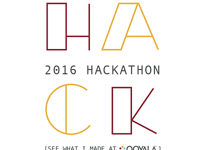 Hackathon Shirt dallas hackathon ooyala typography