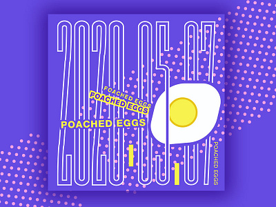 poached eggs-album cover cover design illustration