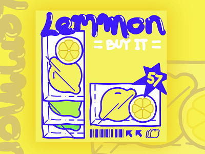 lemon-album cover cover design illustration