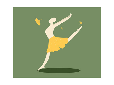 Leaf dancer 1 2017 dance illustrations leaves