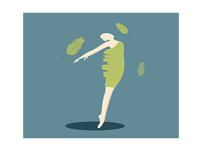 Leaf dancer 7 2017 dance illustrations leaves