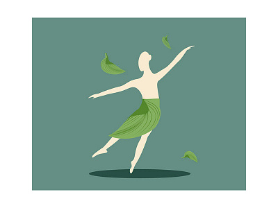 Leaf dancer 8 2017 dance illustrations leaves