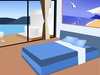 Vacations holiday illustration leisure room sea sunny time