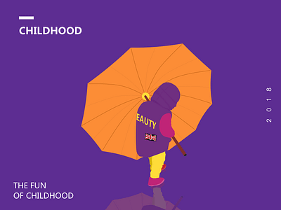 About childhood child illustration rain shadow umbrella