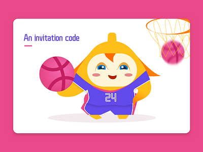 One Dribbble Invite code color design dribbble invitation invite one pink
