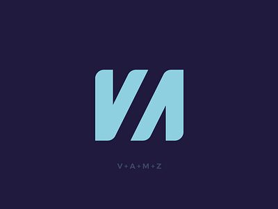 VAMZ Logo Concept | Personal Project branding character design flat icon logo logo design logotype negative space typography vector web