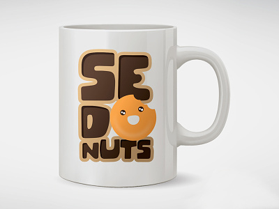 Sedonuts character donuts kawaii logo sedona vector