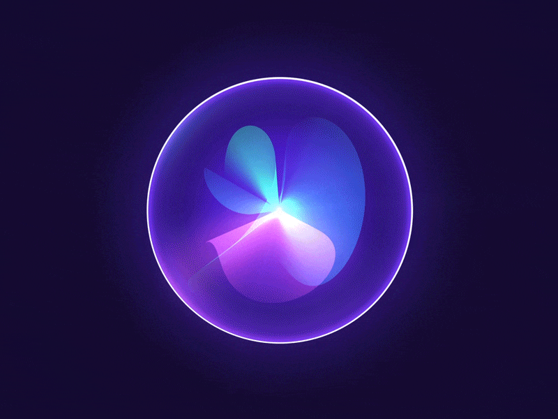 Siri animation logo ui