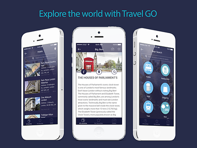 Mobile App - Travel Go app experience interface iphone london mobile travelling ui user ux