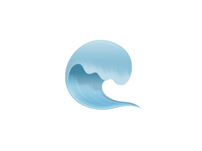 Wave blue icon logo surge water wave