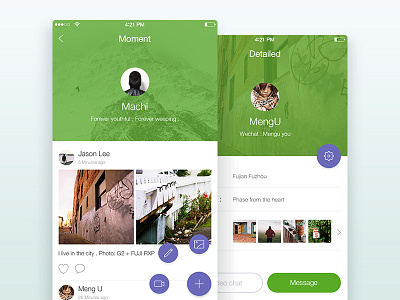 Wechat redesign app gui moment redesign ui wechat