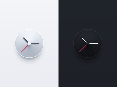 Clock Icons Black&White