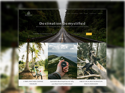 Destination Demystified design destination personal product tours travel ui uidesign uiux website
