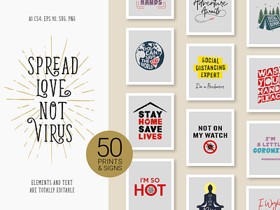 50 Posters. Covid-19 corona covid 19 creative funny hashtag humor inspirational quotes mask medicine motivational quotes pandemic pneumonia quarantine social distancing stay home trendy virus warning sign wash hand