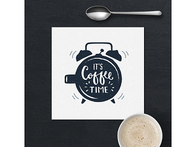 It's coffee time badge coffee design grunge logo typography vintage wanderlust