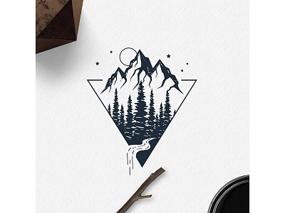 Double Exposure adventure badge camping design double explore exposure grunge logo typography vintage wanderlust