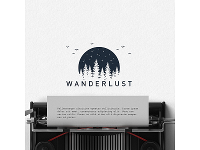 Wanderlust adventure badge camping design double explore exposure grunge logo typography vintage wanderlust