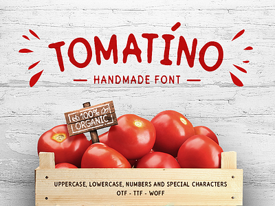 Tomatino - Handmade Font
