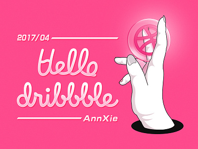 hello~dribbble annxie dribbble first ui