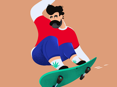 Skater art illustraion illustrations skateboard skateboarding skater sport