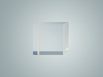 Glasscube 2d 2d looks like 3d cube glass illustration not 3d photoshop real