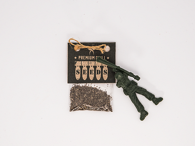 Chili seeds package army chili design military packaging pattern
