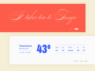 Variable fonts. Website