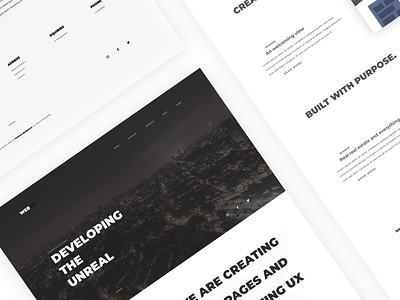 Developer Team homepage - Concept dark design desktop front home homepage landing minimalism ui website