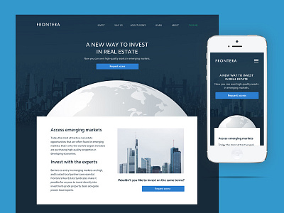 Fronteraland FinTech financial technology dashboard financial fintech mobile app ux ui designer web design