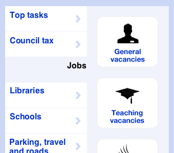 Top Tasks Widgety thingy helveticons icons top tasks touchy work