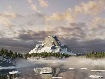 Outcast Mountain. 🗻 3d graphic design landscape
