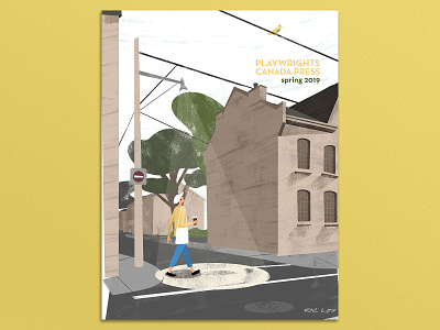 Playwright Canada Press: Spring 2019 cover advertising art design digital illustration magazine mixed media pastel photoshop print design texture