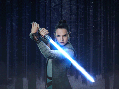 May the 4th 2d 3d ae animation blue design jedi maythe4th motion photoshop rey starwars