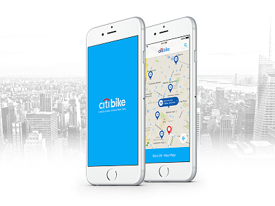Citi Bike App Redesign bike citi bike interface location map mobile navigation new york purchase service ui
