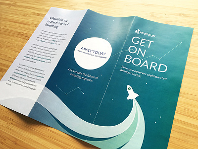 Recruiting Brochure brochure finance graphic design print recruiting wealthfront