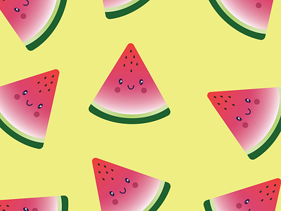 Watermelon 30daychallenge fruit graphic design illustration pattern vector