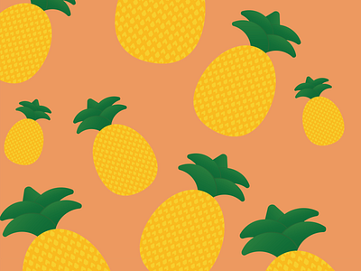 Pineapple 30daychallenge fruit graphic design illustration pattern pineapple vector