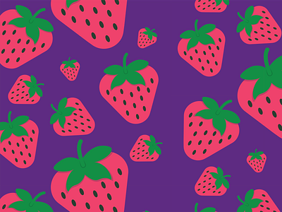 Strawberry 30daychallenge fruit illustration pattern strawberry vector