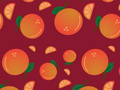 Orange 30daychallenge design fruit illustration orange pattern vector