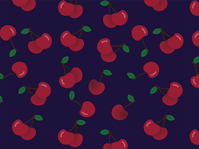 Cherry 30daychallenge cherry design fruit illustration pattern vector