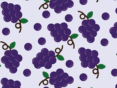 Grape 30daychallenge fruit grape graphic design illustration pattern
