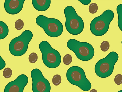 Avocado 30daychallenge avocado fruit graphic design illustration pattern vector