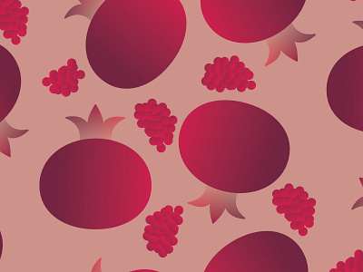 Pomegranate 30daychallenge design fruit illustration pattern pomegranate vector