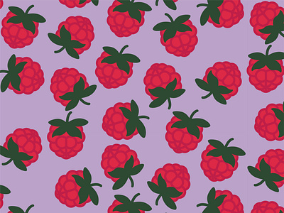 Raspberry 30daychallenge fruit graphic design illustration pattern raspberry vector