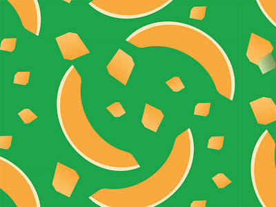 Cantaloupe 30daychallenge cantaloupe fruit graphic design illustration pattern vector