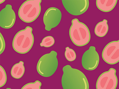Guaca 30daychallenge design fruit graphic design guava illustration pattern vector