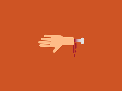 Severed Hand | 10.16.17 hand illustration spoopy vectober