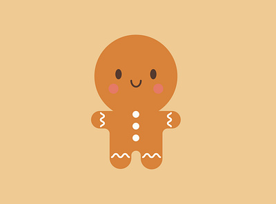 Run, run, run as fast as you can... design gingerbread man graphic design illustration